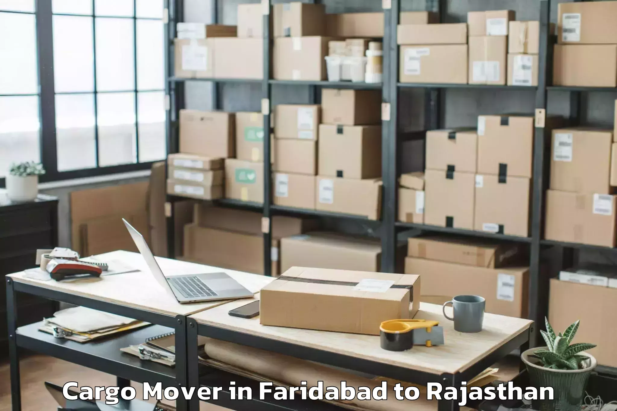 Faridabad to Niit University Neemrana Cargo Mover Booking